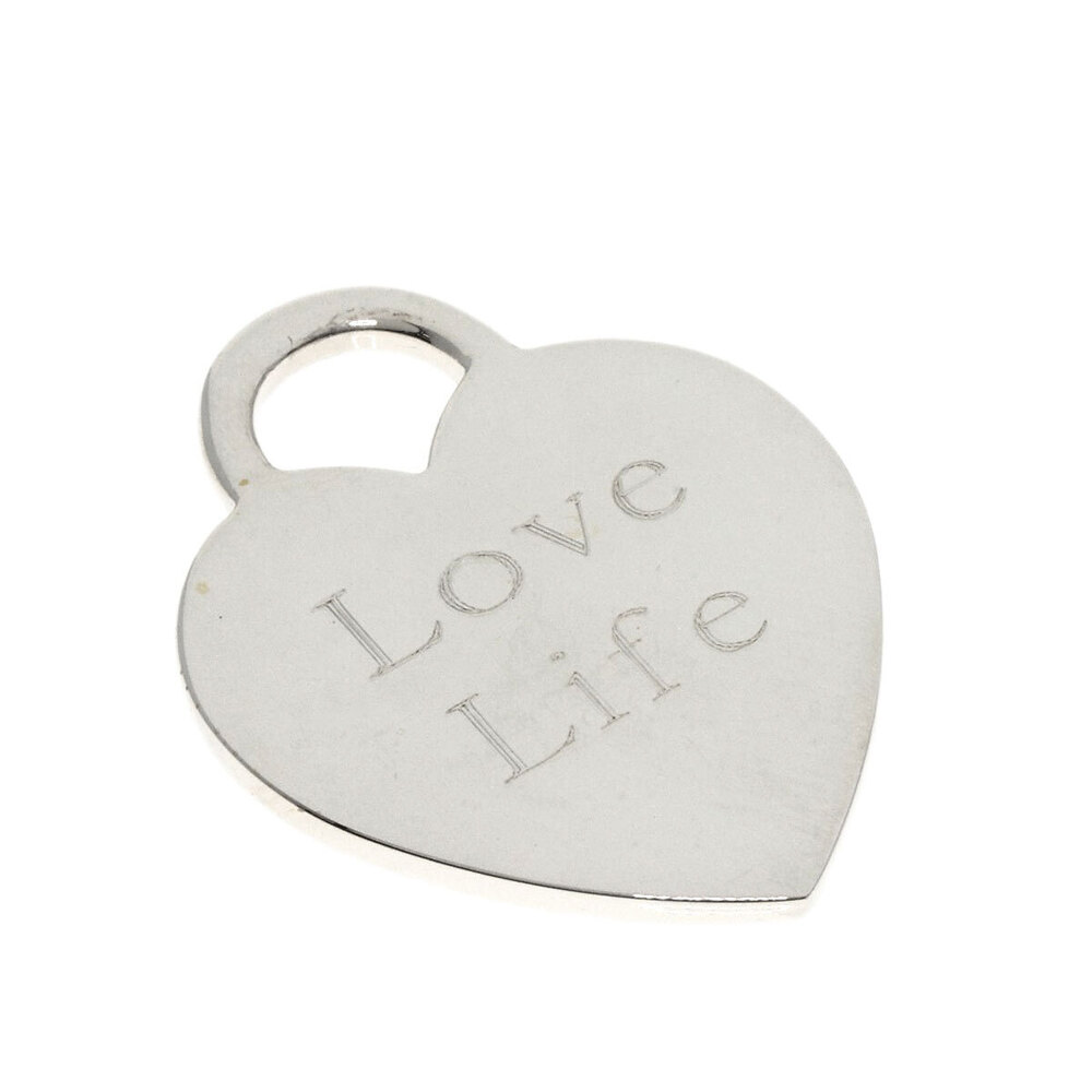 Tiffany to Heart Love Life Pendant Top Silver